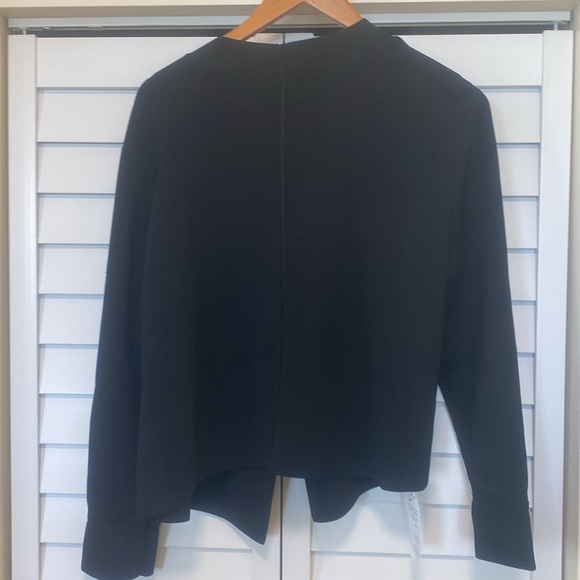 NWT MM LAFLEUR Sant Ambroeus Jardigan Open Cardigan in Black Size +2 - Picture 7 of 7